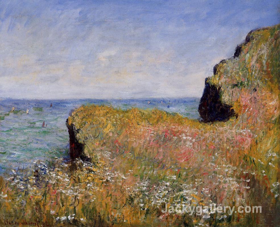 Edge of the Cliff, at Pourville by Claude Monet paintings reproduction